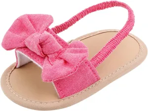 Baby Girls Butterfly Rome Sandals Summer Shoes Infant First Walking Slipper Shoes Non-Slip Beach Sandals