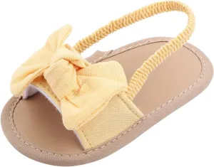 Baby Girls Butterfly Rome Sandals Summer Shoes Infant First Walking Slipper Shoes Non-Slip Beach Sandals