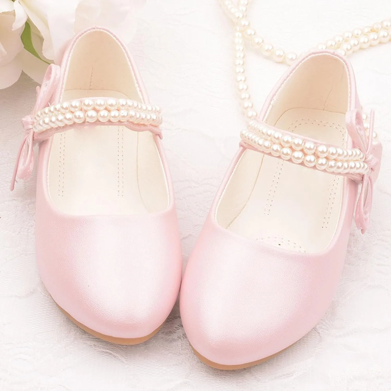 Baby Girls Princess Sandals Toddler Summer Soft Sole Casual Solid Color Flats Low Heels Closed Toe Non Slip Shoes