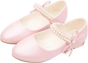 Baby Girls Princess Sandals Toddler Summer Soft Sole Casual Solid Color Flats Low Heels Closed Toe Non Slip Shoes