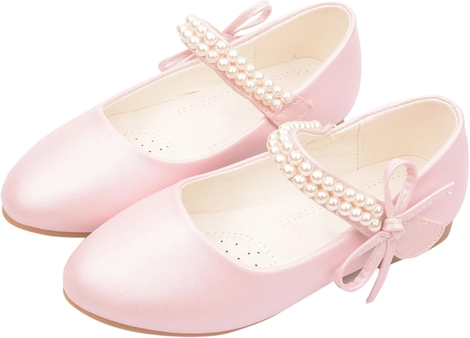 Baby Girls Princess Sandals Toddler Summer Soft Sole Casual Solid Color Flats Low Heels Closed Toe Non Slip Shoes