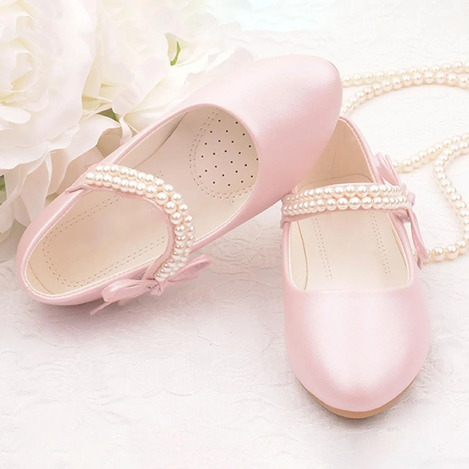 Baby Girls Princess Sandals Toddler Summer Soft Sole Casual Solid Color Flats Low Heels Closed Toe Non Slip Shoes