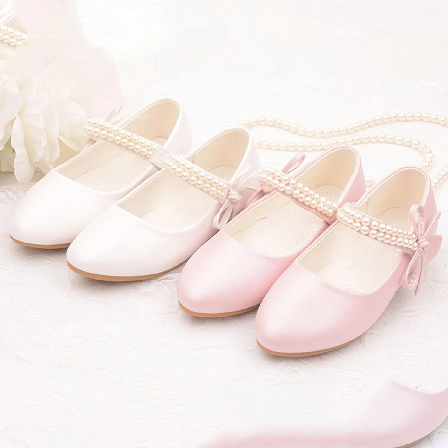 Baby Girls Princess Sandals Toddler Summer Soft Sole Casual Solid Color Flats Low Heels Closed Toe Non Slip Shoes