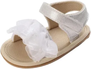 Baby Girls Ruffle Sandals Summer Shoes Outdoor First Walker Toddler Girls Shoes Casual Beach Toddler Girl Tennis Shoes