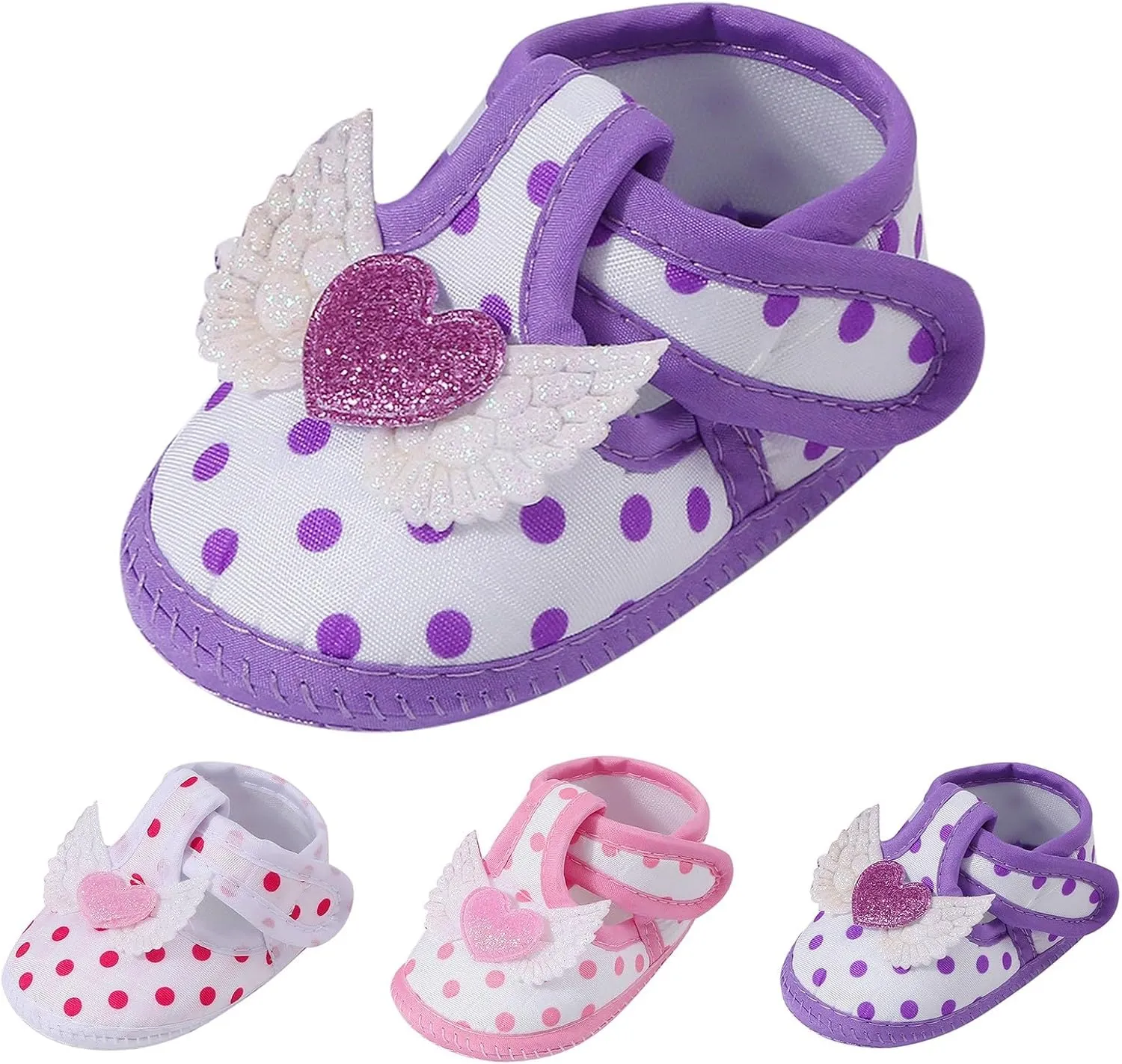 Baby Girls Sandals Cute Heart Non-slip Breathable Shoes for Infant Summer Soft Sole Breathable Mesh Walking Shoes