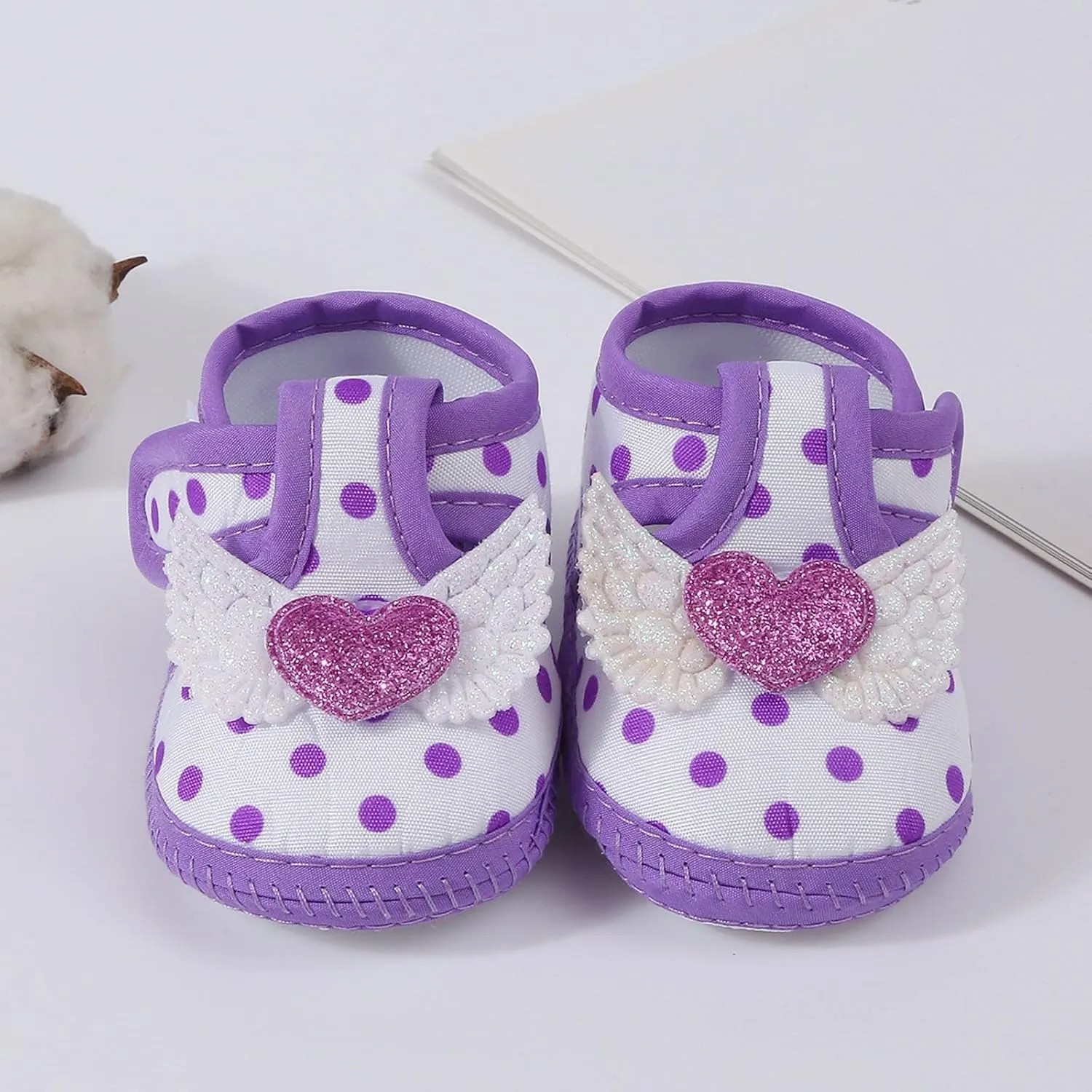Baby Girls Sandals Cute Heart Non-slip Breathable Shoes for Infant Summer Soft Sole Breathable Mesh Walking Shoes