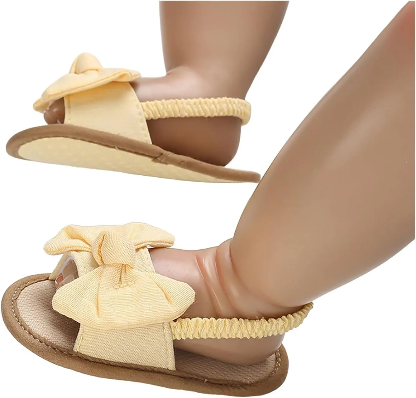 Baby Girls Sandals Flat Non-Slip Bowknot Princess Shoes Infant First Walking Crib Shoes Toddler First Walkers Beach Sandals