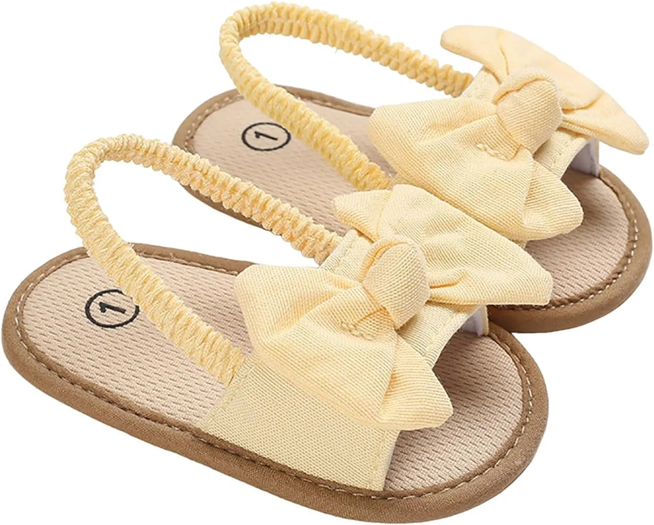 Baby Girls Sandals Flat Non-Slip Bowknot Princess Shoes Infant First Walking Crib Shoes Toddler First Walkers Beach Sandals
