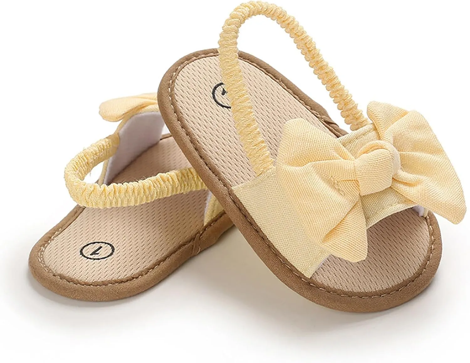 Baby Girls Sandals Flat Non-Slip Bowknot Princess Shoes Infant First Walking Crib Shoes Toddler First Walkers Beach Sandals
