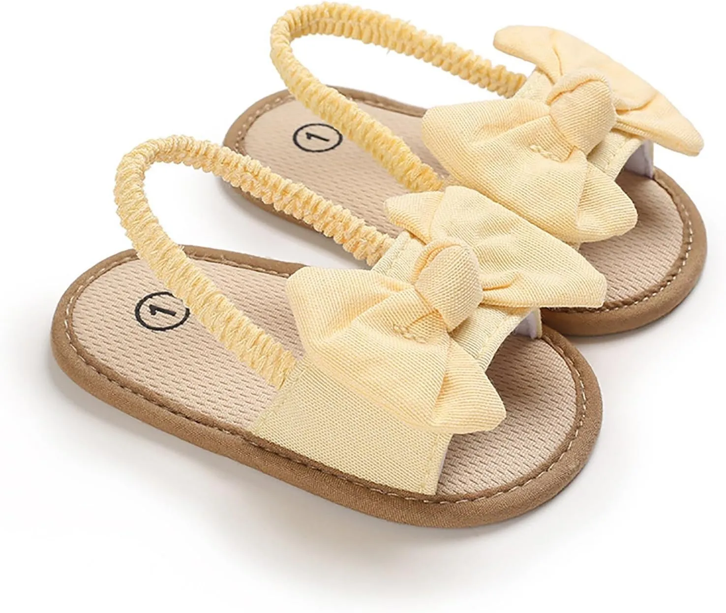 Baby Girls Sandals Flat Non-Slip Bowknot Princess Shoes Infant First Walking Crib Shoes Toddler First Walkers Beach Sandals