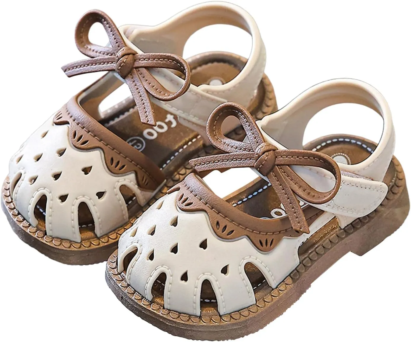 Baby Girls Sandals Soft Sole Summer Newborn Bowknot Wedding Dress Flat Princess Sandals Cute Infant First Walkers Dress Shoes