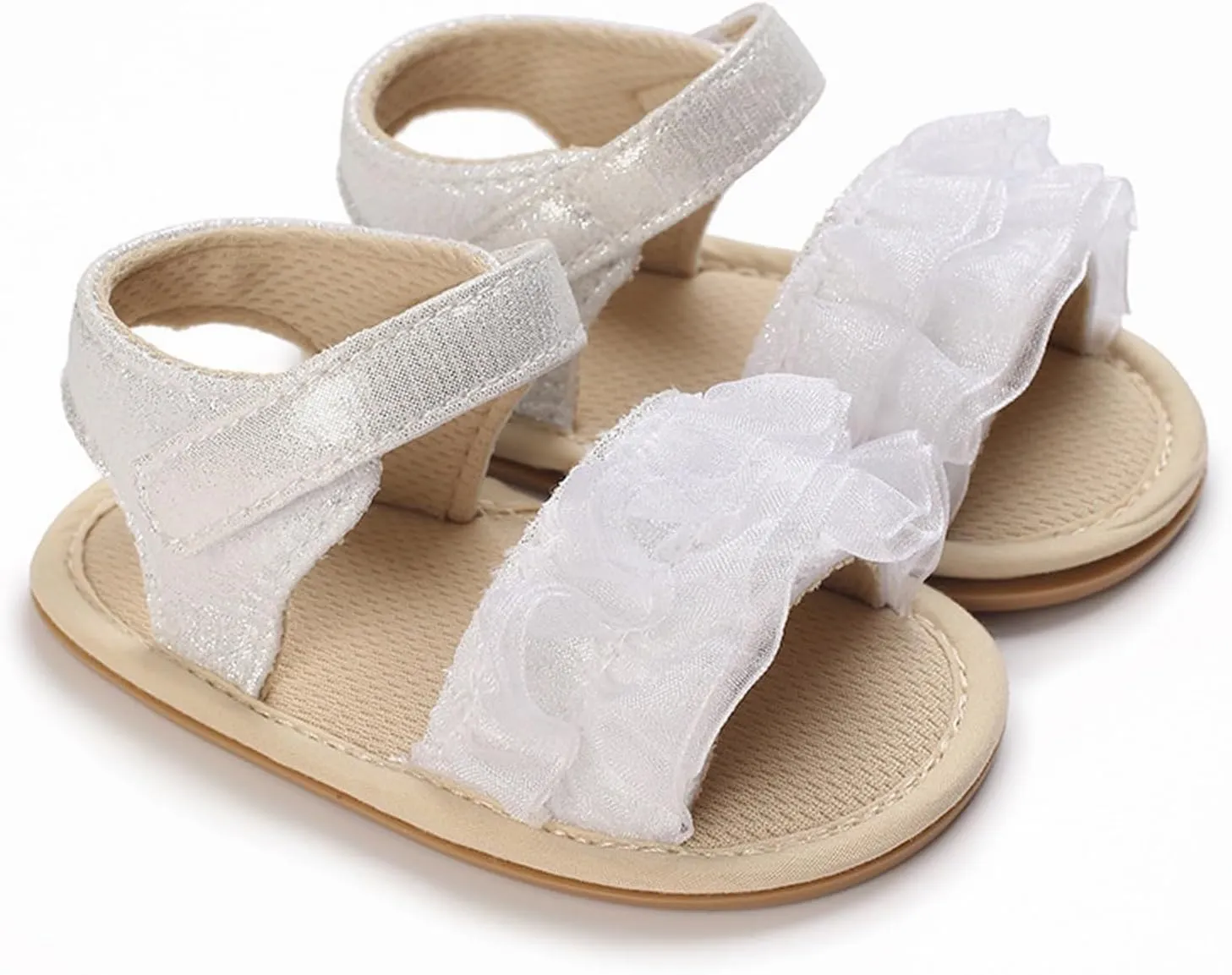 Baby Girls Summer Sandals Infant Flower Flat Shoes Newborn Soft Sole Slippers Open Toe Toddler First Walking Shoes