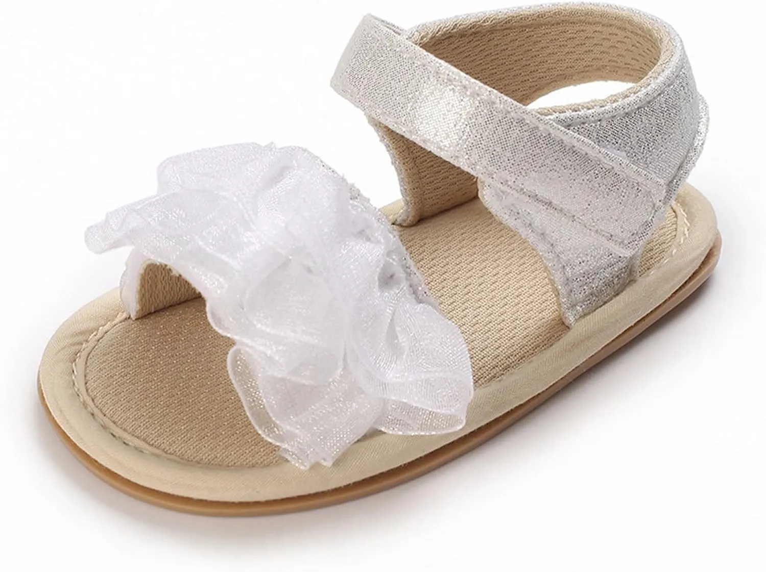Baby Girls Summer Sandals Infant Flower Flat Shoes Newborn Soft Sole Slippers Open Toe Toddler First Walking Shoes