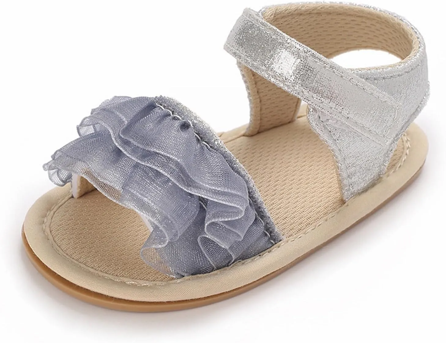 Baby Girls Summer Sandals Infant Flower Flat Shoes Newborn Soft Sole Slippers Open Toe Toddler First Walking Shoes