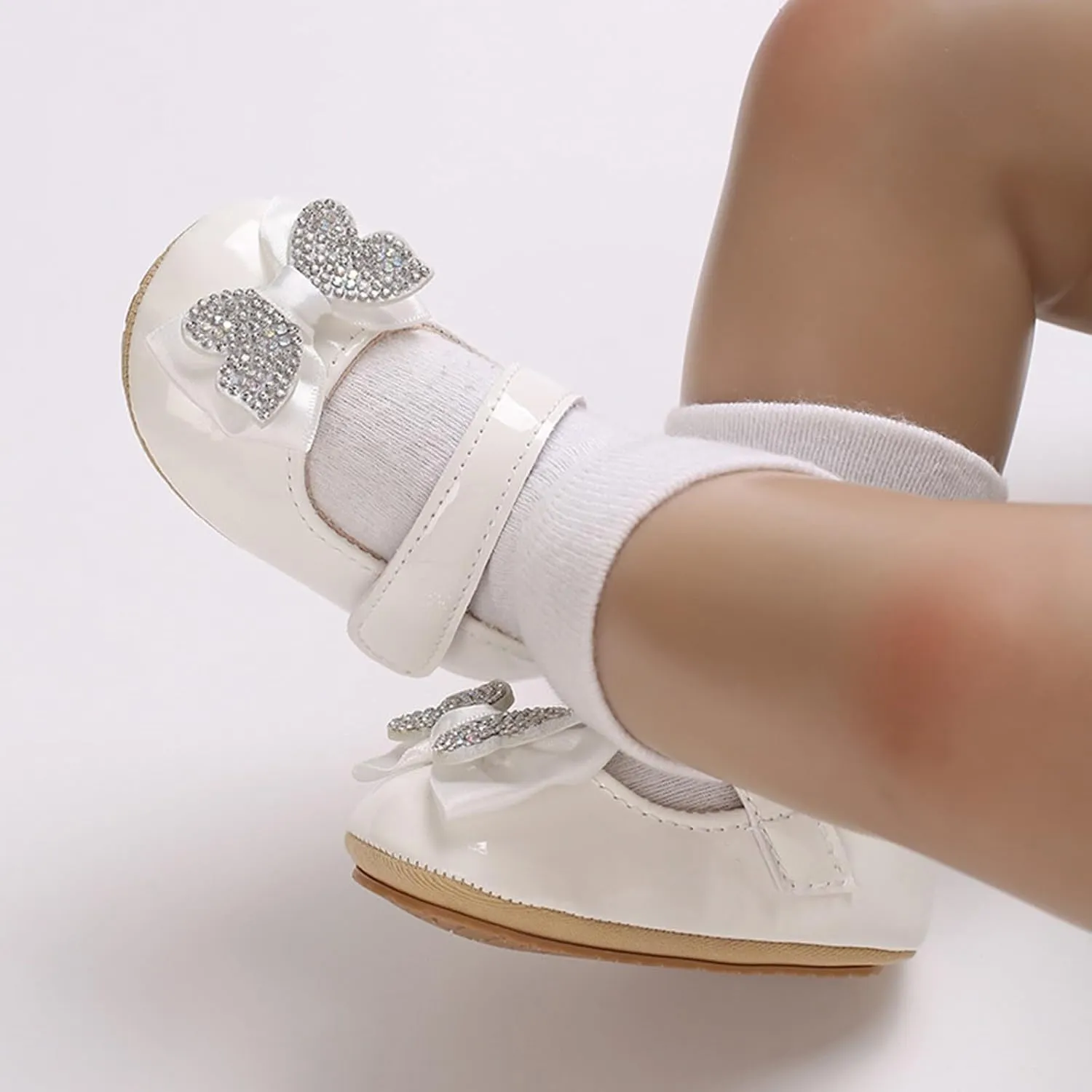 Baby Girls Summer Sequin Butterfly Sandals Toddler Infant Solid Color Soft Sole Low Heels Strap Flats Casual Shoes