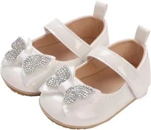 Baby Girls Summer Sequin Butterfly Sandals Toddler Infant Solid Color Soft Sole Low Heels Strap Flats Casual Shoes