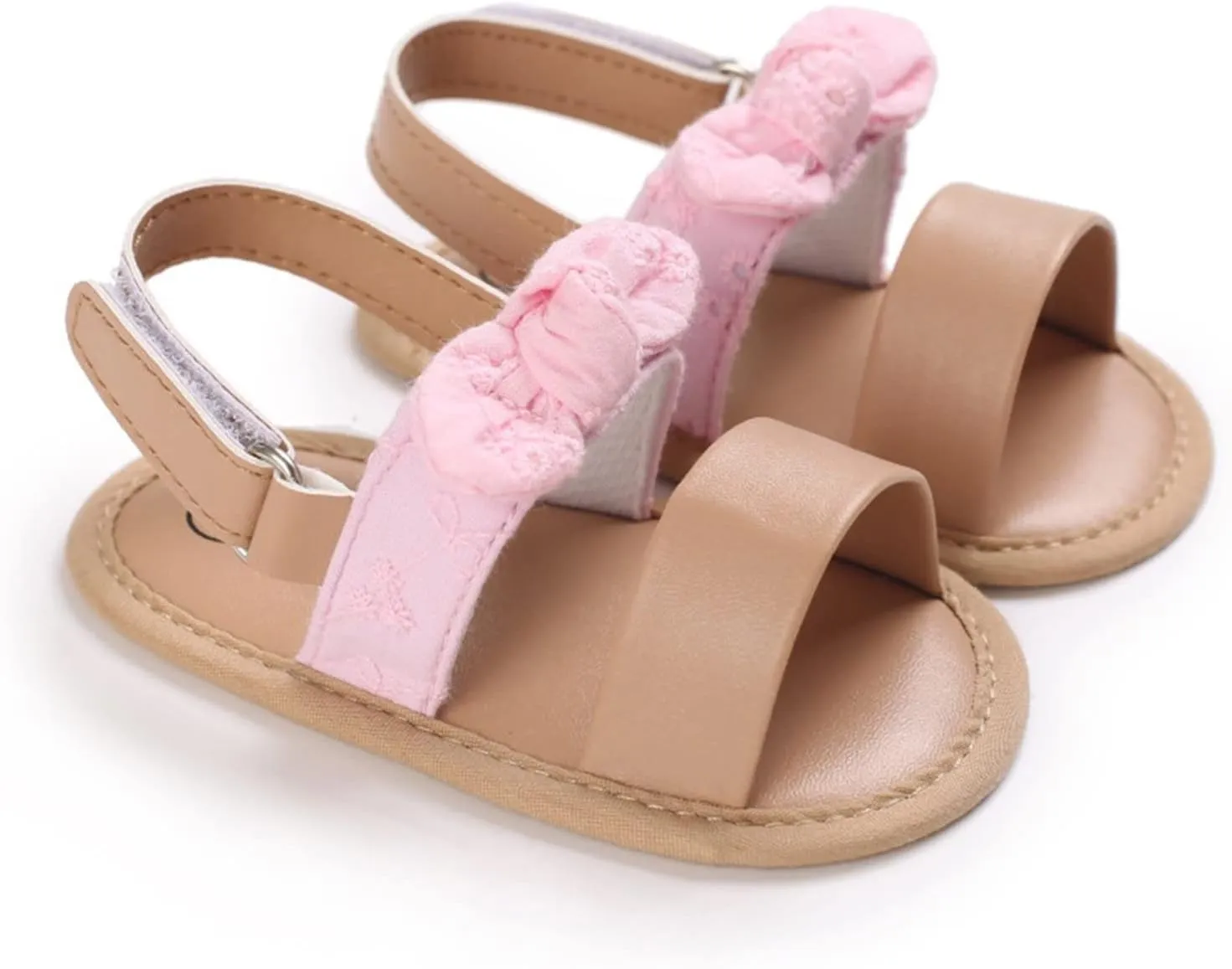 Baby Infant Boy Girl Sandals Shoes First Walking Shoes Soft Anti-Slip Sole Sneakers Lightweight Summer (Pink, 5 Infant)