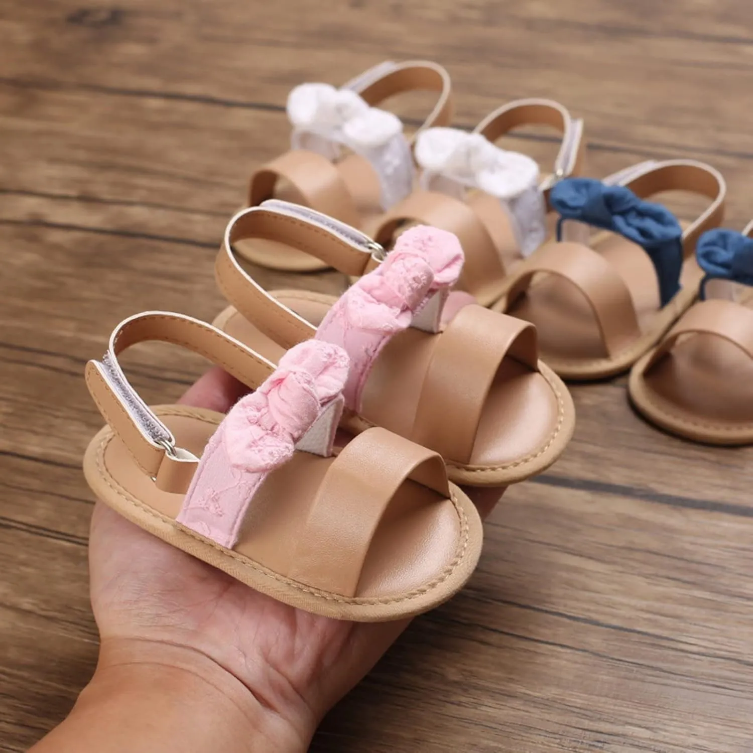 Baby Infant Boy Girl Sandals Shoes First Walking Shoes Soft Anti-Slip Sole Sneakers Lightweight Summer (Pink, 5 Infant)