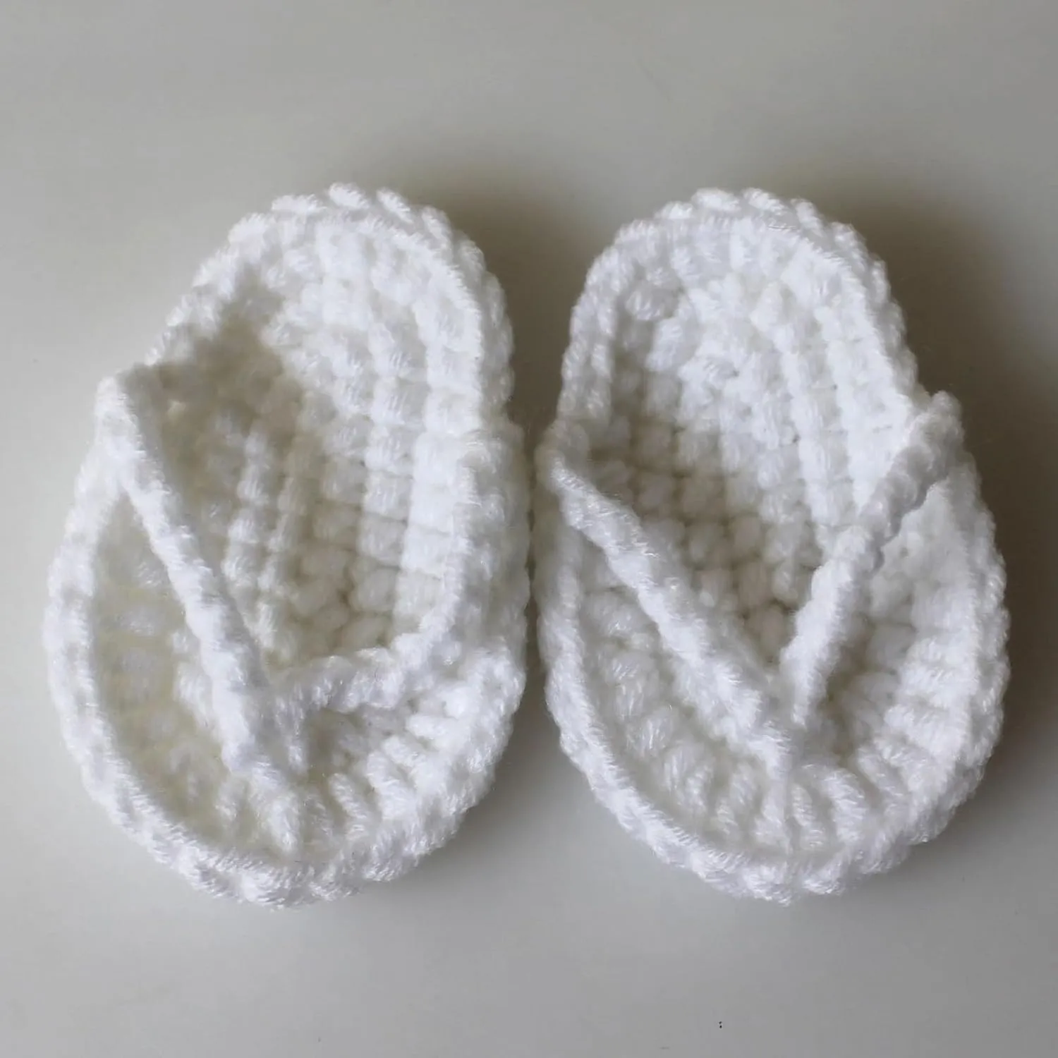 Baby Infant Handmade Crochet Flip Flops Sandals Toddler Girls Soft Flat Indoor Wide Shoes Lightweight Knit Soft Shoes