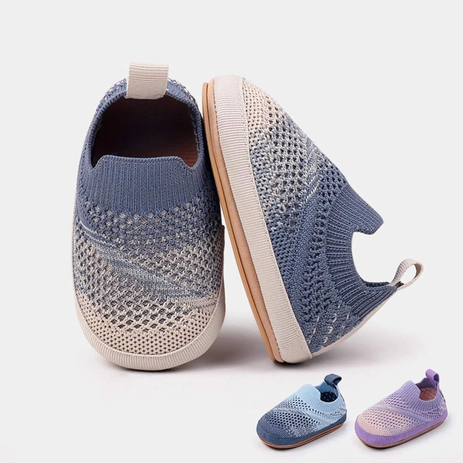 Baby Infant Knit Hollow Sandals Sole Rubber Non Slip Ankle Shoes Toddler Newborn Breathable Soft Sock Shoes Sandals