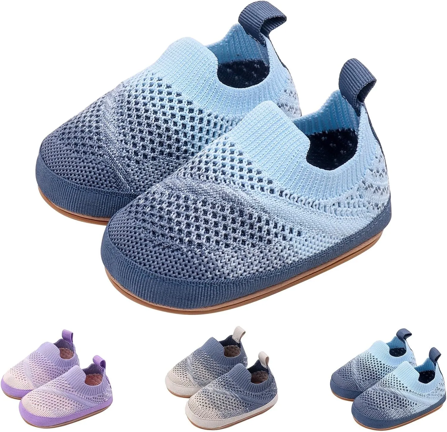 Baby Infant Knit Hollow Sandals Sole Rubber Non Slip Ankle Shoes Toddler Newborn Breathable Soft Sock Shoes Sandals