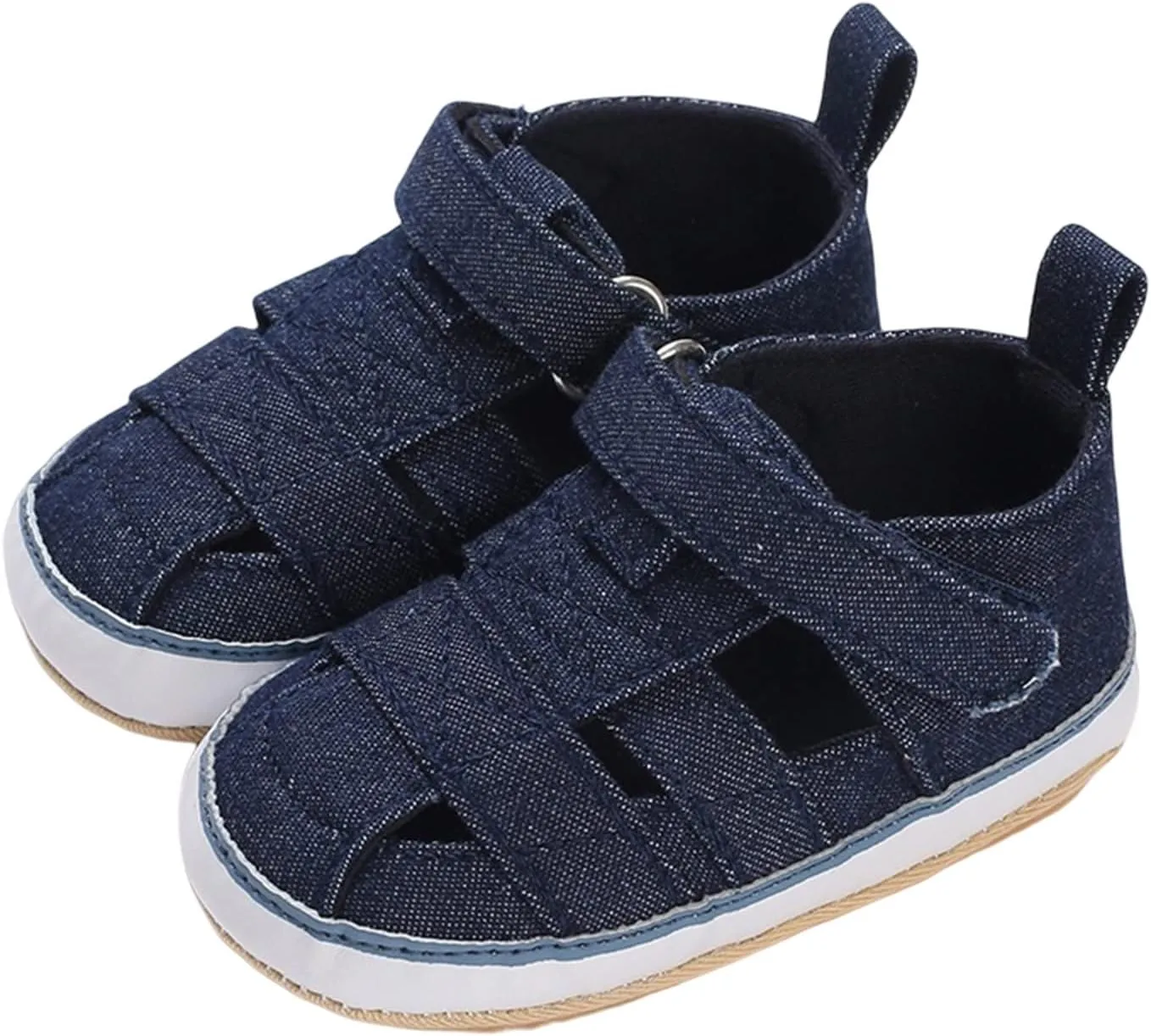 Baby Infant Shoes Boy Girl Sandals First Walkers Prewalkers Athletic Non-Slip Sole Flat Sandals Summer (Blue, 5 Infant)