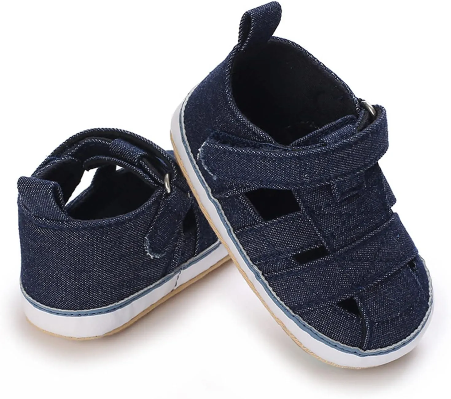 Baby Infant Shoes Boy Girl Sandals First Walkers Prewalkers Athletic Non-Slip Sole Flat Sandals Summer (Blue, 5 Infant)
