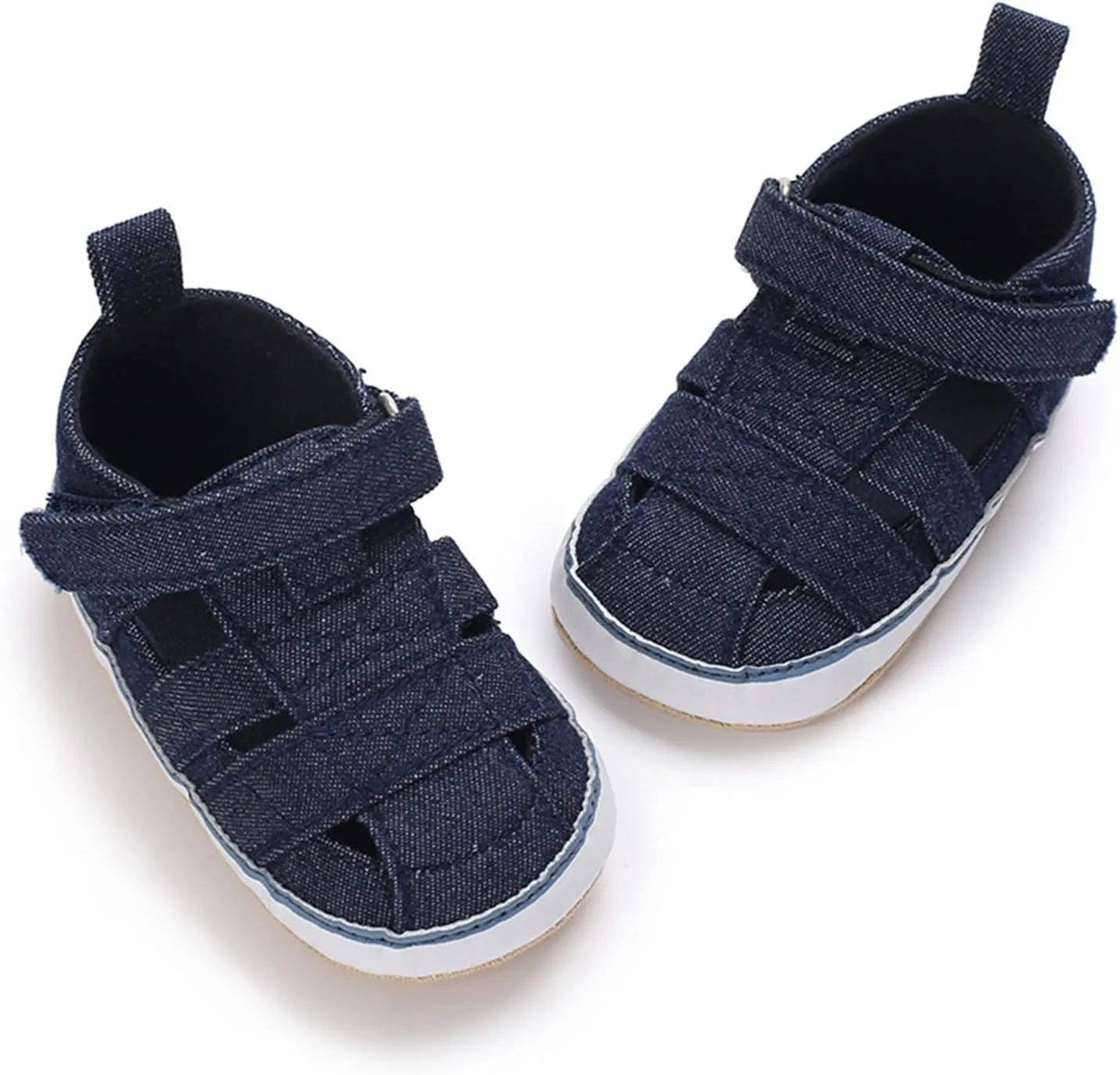 Baby Infant Shoes Boy Girl Sandals First Walkers Prewalkers Athletic Non-Slip Sole Flat Sandals Summer (Blue, 5 Infant)