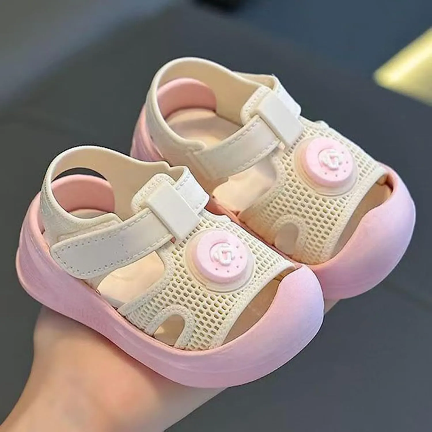 Baby Infant Summer Casual Sandals Toddler Newborn Open Toe Flatt Childen Kids Loo Heels Mesh Breathable Soft Sole Shoes