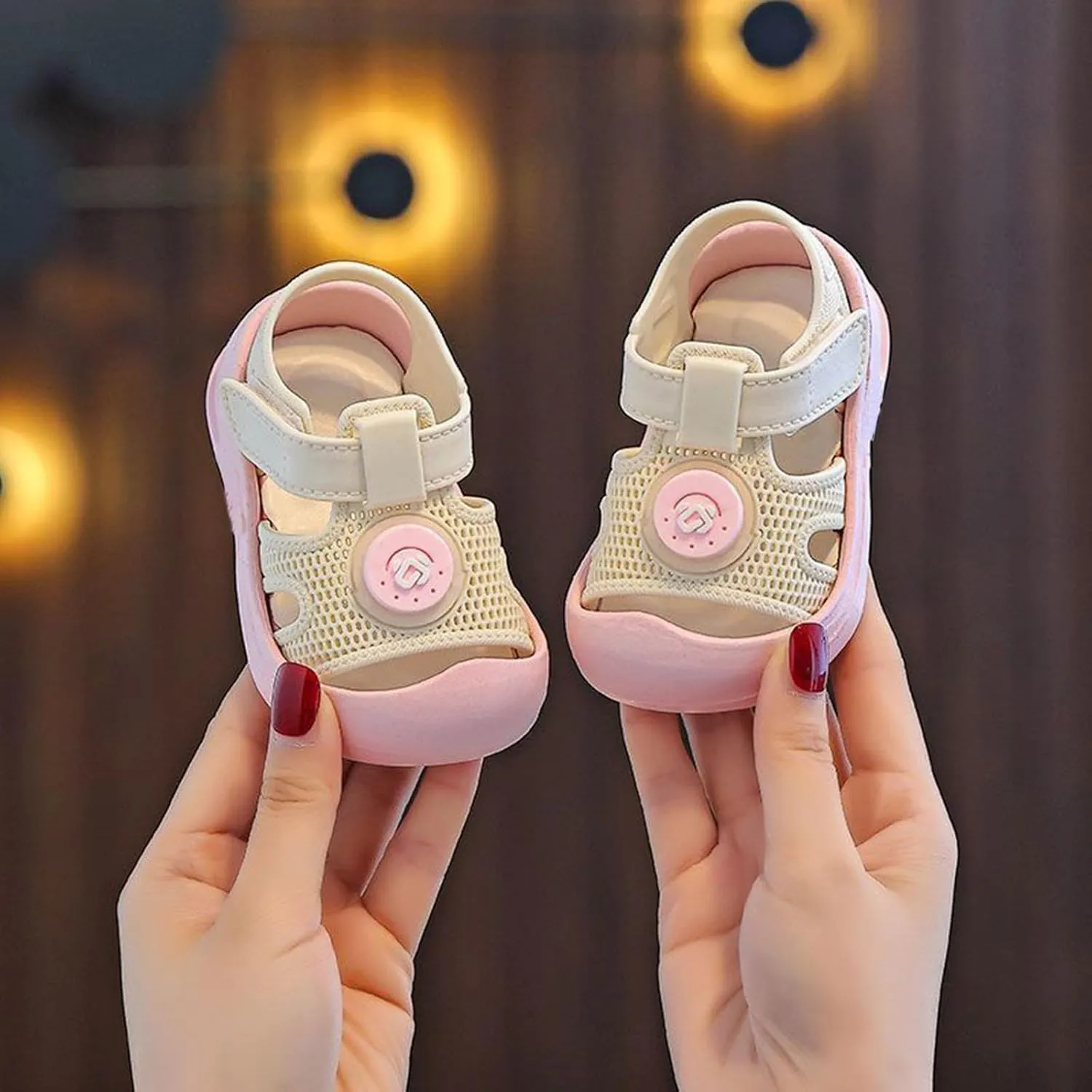 Baby Infant Summer Casual Sandals Toddler Newborn Open Toe Flatt Childen Kids Loo Heels Mesh Breathable Soft Sole Shoes