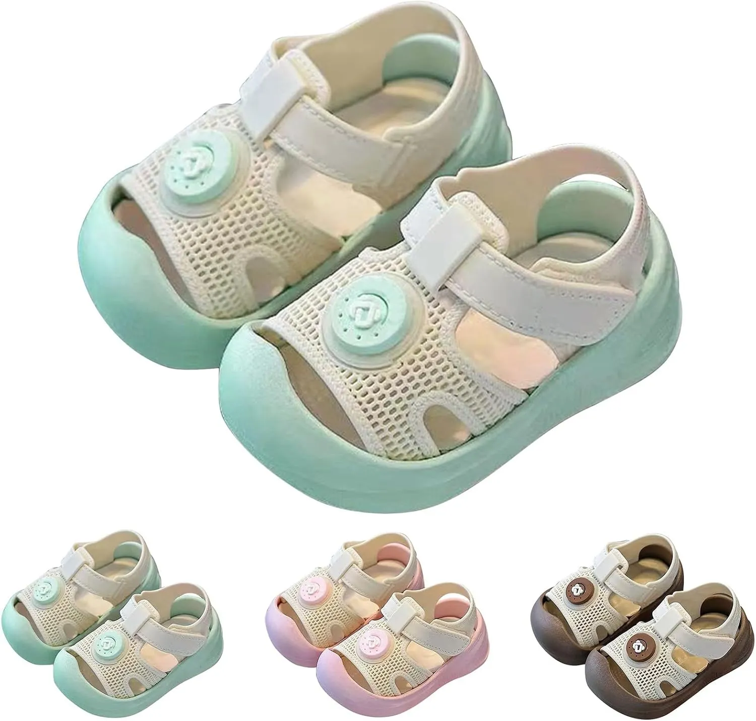 Baby Infant Summer Casual Sandals Toddler Newborn Open Toe Flatt Childen Kids Loo Heels Mesh Breathable Soft Sole Shoes