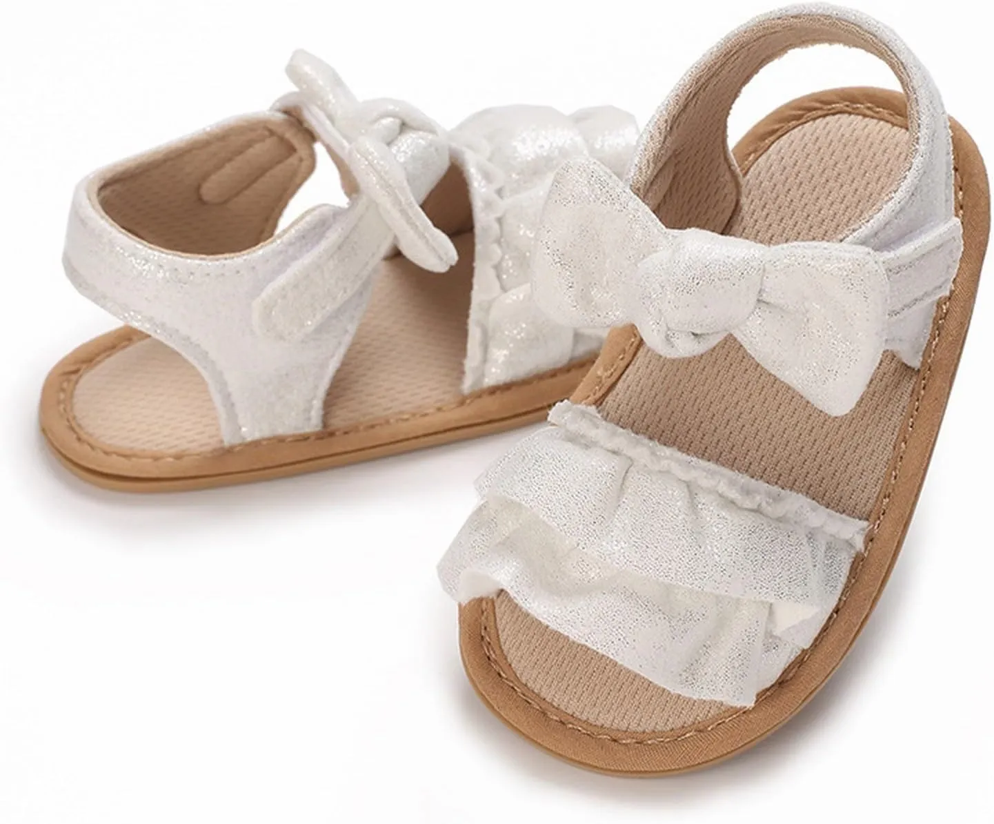 Baby Sandals Baby Toddler Infant Girls PU Leather Soft Open Toe Summer Sandals Flower Flat Shoes For Closed Toe Sandals