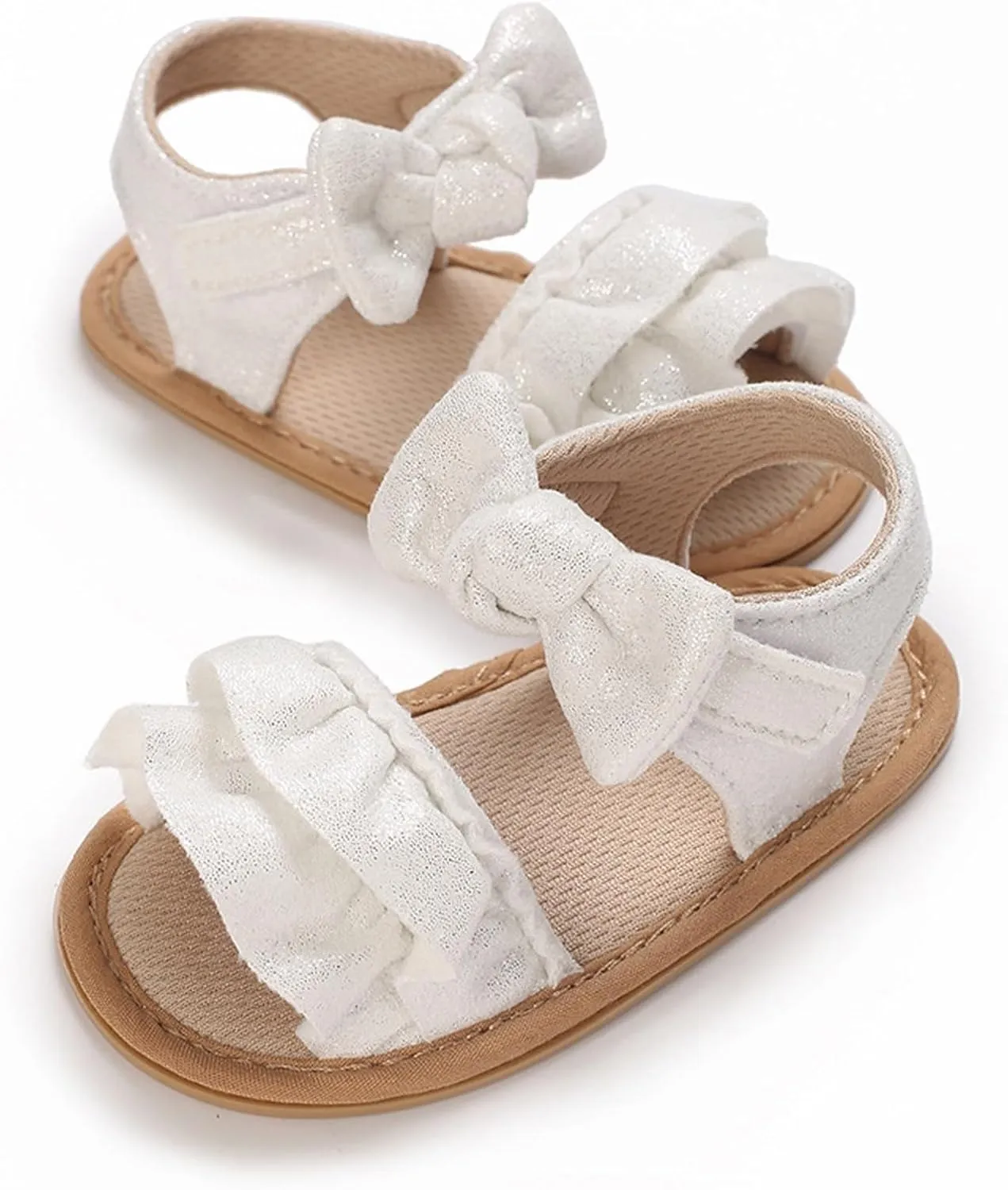 Baby Sandals Baby Toddler Infant Girls PU Leather Soft Open Toe Summer Sandals Flower Flat Shoes For Closed Toe Sandals