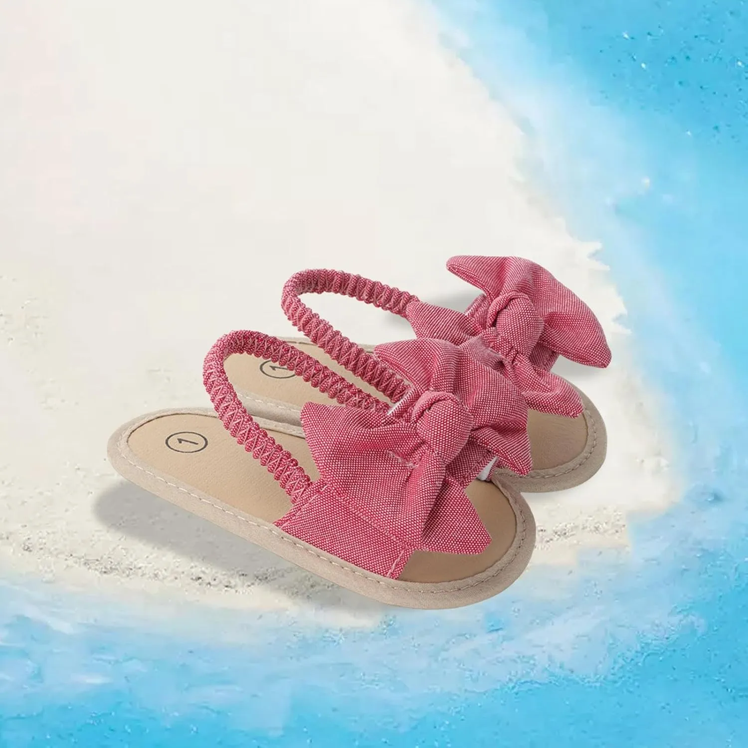 Baby Sandals, for 0-1 Years, Soft Sole Non-Slip Prewalker Casual Flat Sandals for Newborn