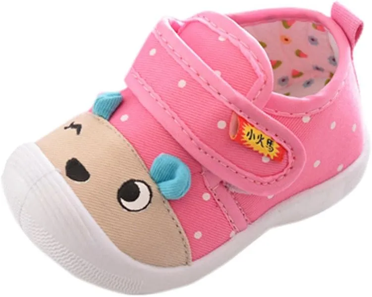 Baby Shoes 12 Months Girls Baby Infant Sole Soft Boys Cartoon Shoes Squeaky Anti-Slip Kids Baby Light up N