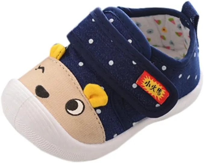 Baby Shoes 12 Months Girls Baby Infant Sole Soft Boys Cartoon Shoes Squeaky Anti-Slip Kids Baby Light up N