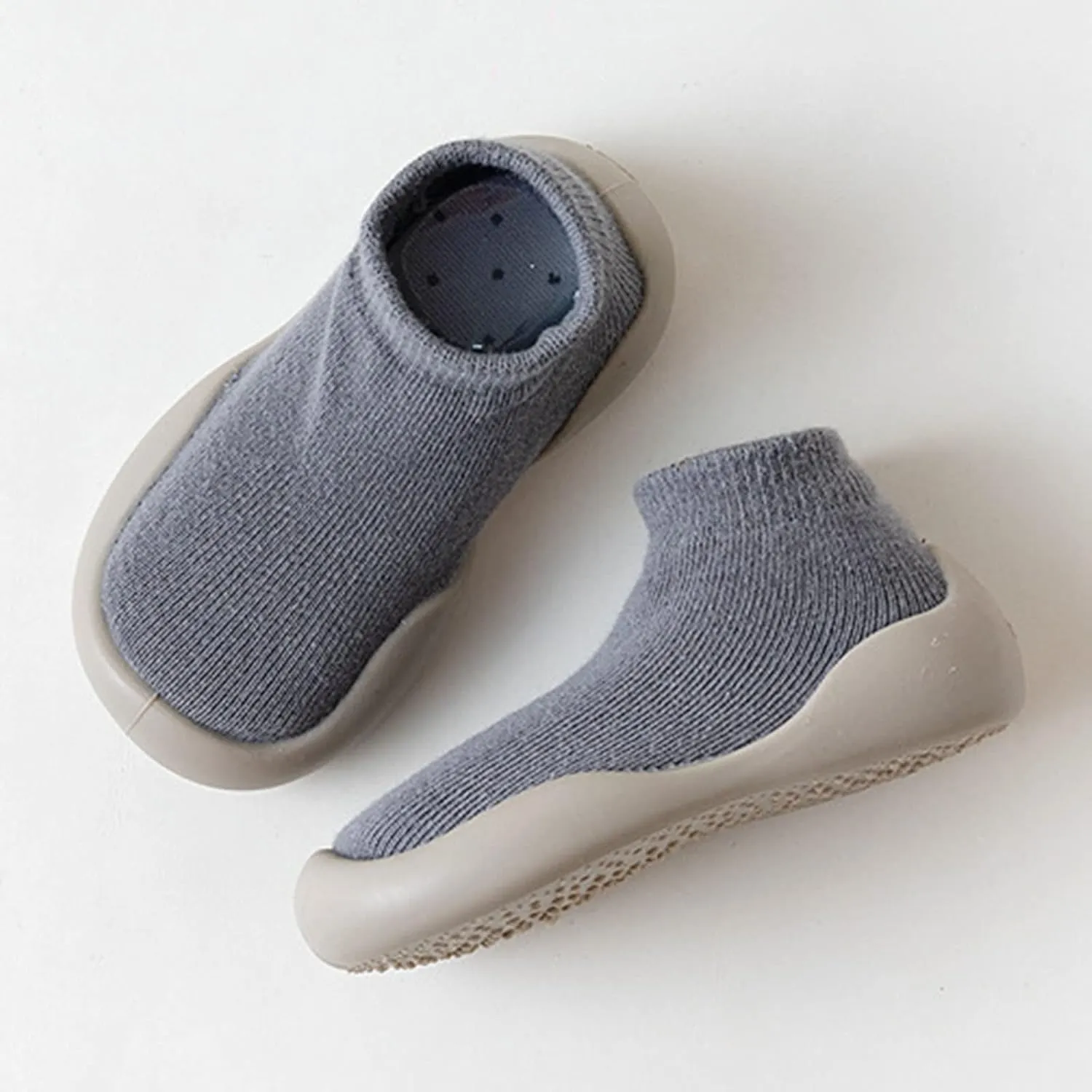 Baby Shoes Boys Girls First Walking Shoes Toddler Non Slip Slip On Sneakers Infant Knit Sock Shoes Floor Shoes