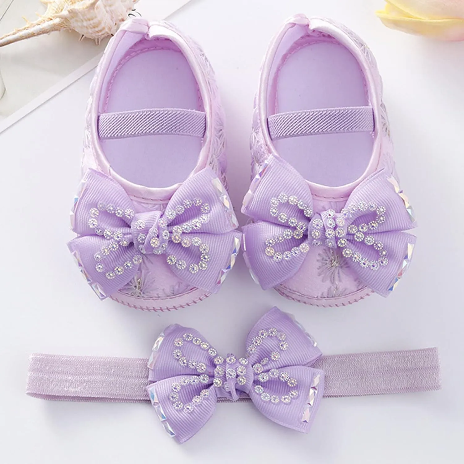 Baby Shoes Fashion Soft Sole Toddler Shoes Pearl Dress Flower Princess Shoes Toddler Shoes Baby Running Shoes