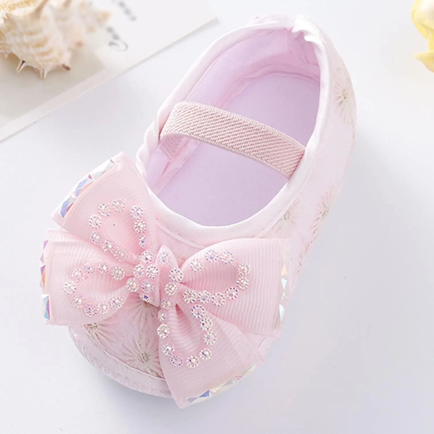 Baby Shoes Fashion Soft Sole Toddler Shoes Pearl Dress Flower Princess Shoes Toddler Shoes Baby Running Shoes