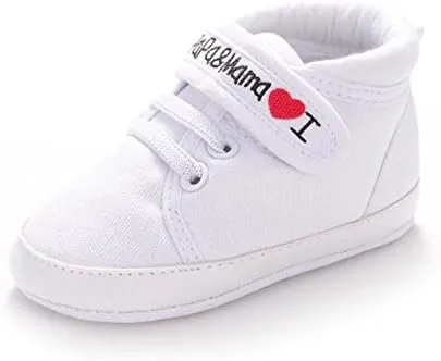 Baby Shoes for Boys Girls Sneakers Comfortable Soft Anti-Slip Sole Pre-Walkers Summer Outdoor Prewalker (White, 13)