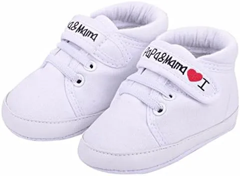 Baby Shoes for Boys Girls Sneakers Comfortable Soft Anti-Slip Sole Pre-Walkers Summer Outdoor Prewalker (White, 13)