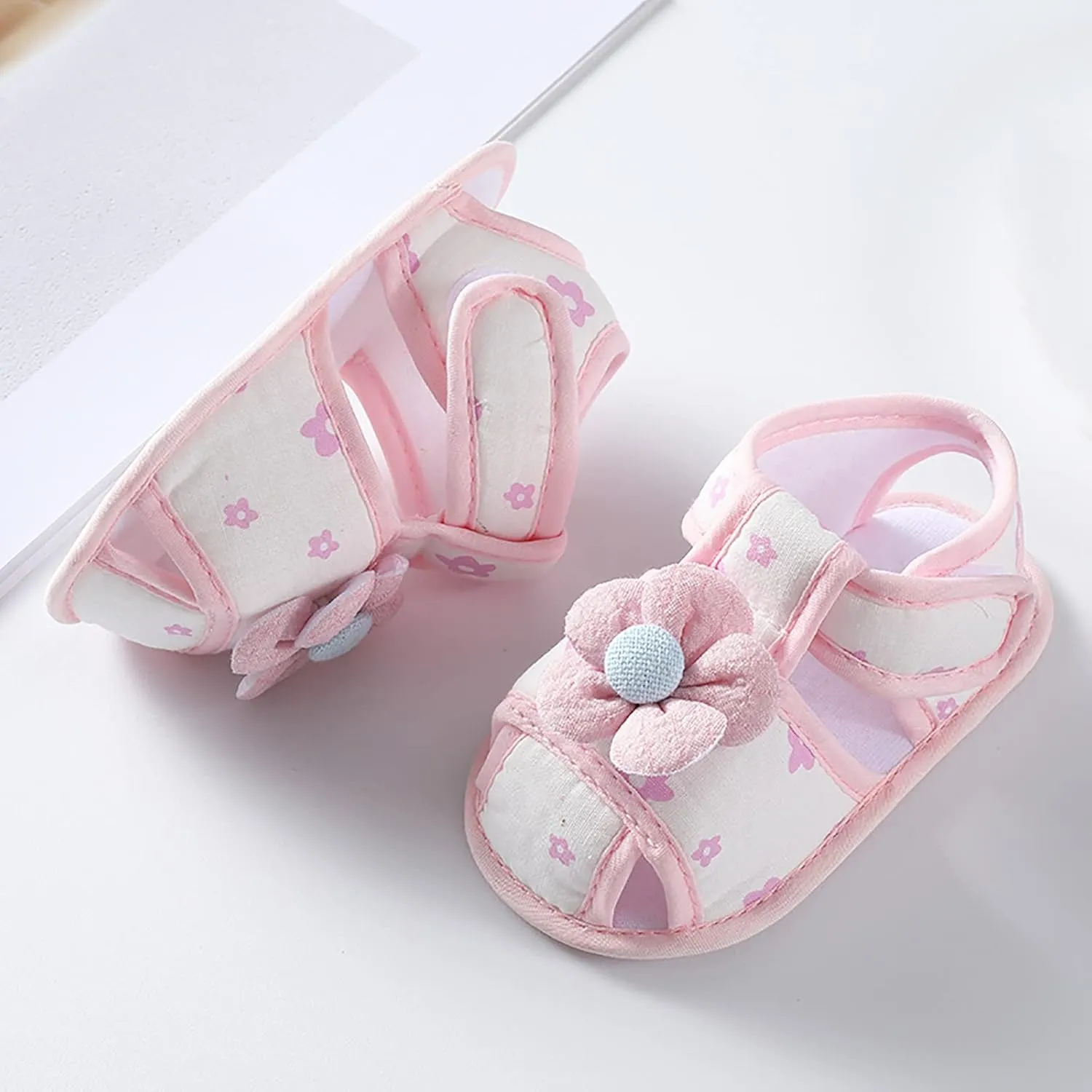 Baby Slippers Shoes Infant Girls Open Toe Bowknot Tie Dye Shoes First Walkers Shoes Summer Toddler Water Shoes Toddler 6