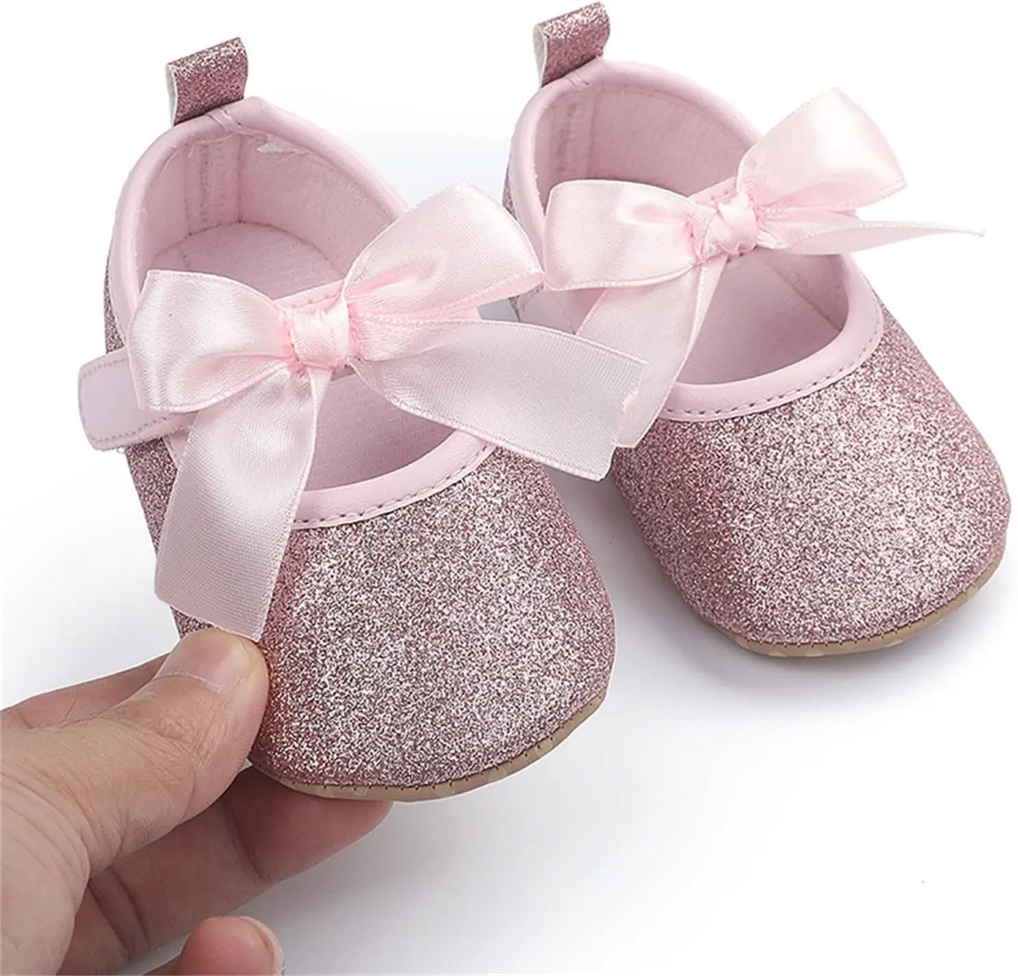 Baby Sneakers Girls Boys Toddler Kids Infant Girls Soild Colour Bowknot Princress Shoes Soft Sole Non-SIip Tennis