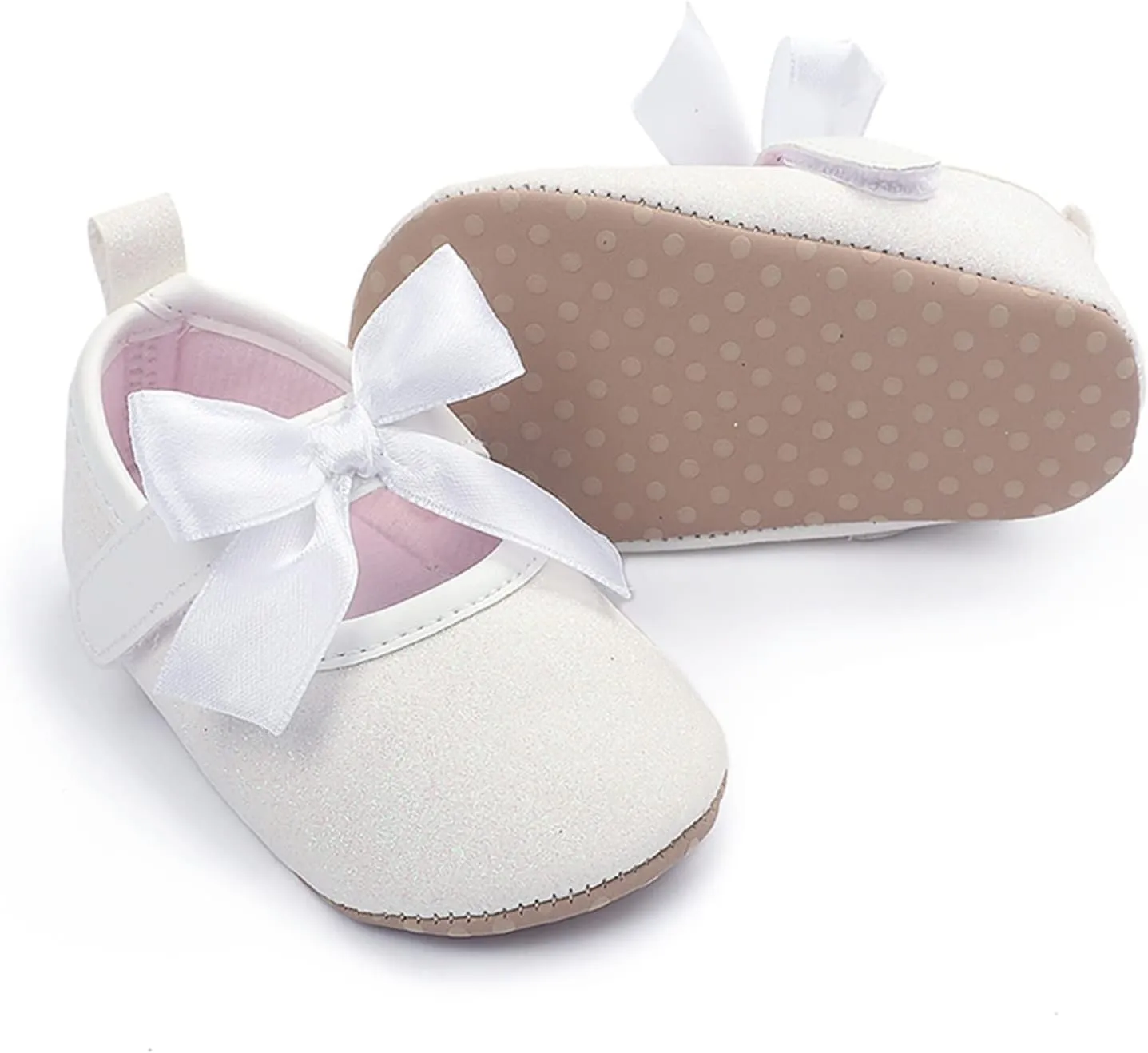 Baby Sneakers Girls Boys Toddler Kids Infant Girls Soild Colour Bowknot Princress Shoes Soft Sole Non-SIip Tennis