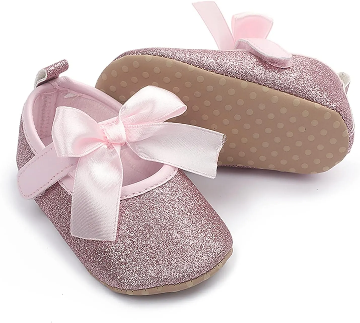 Baby Sneakers Girls Boys Toddler Kids Infant Girls Soild Colour Bowknot Princress Shoes Soft Sole Non-SIip Tennis