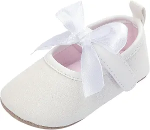 Baby Sneakers Girls Boys Toddler Kids Infant Girls Soild Colour Bowknot Princress Shoes Soft Sole Non-SIip Tennis