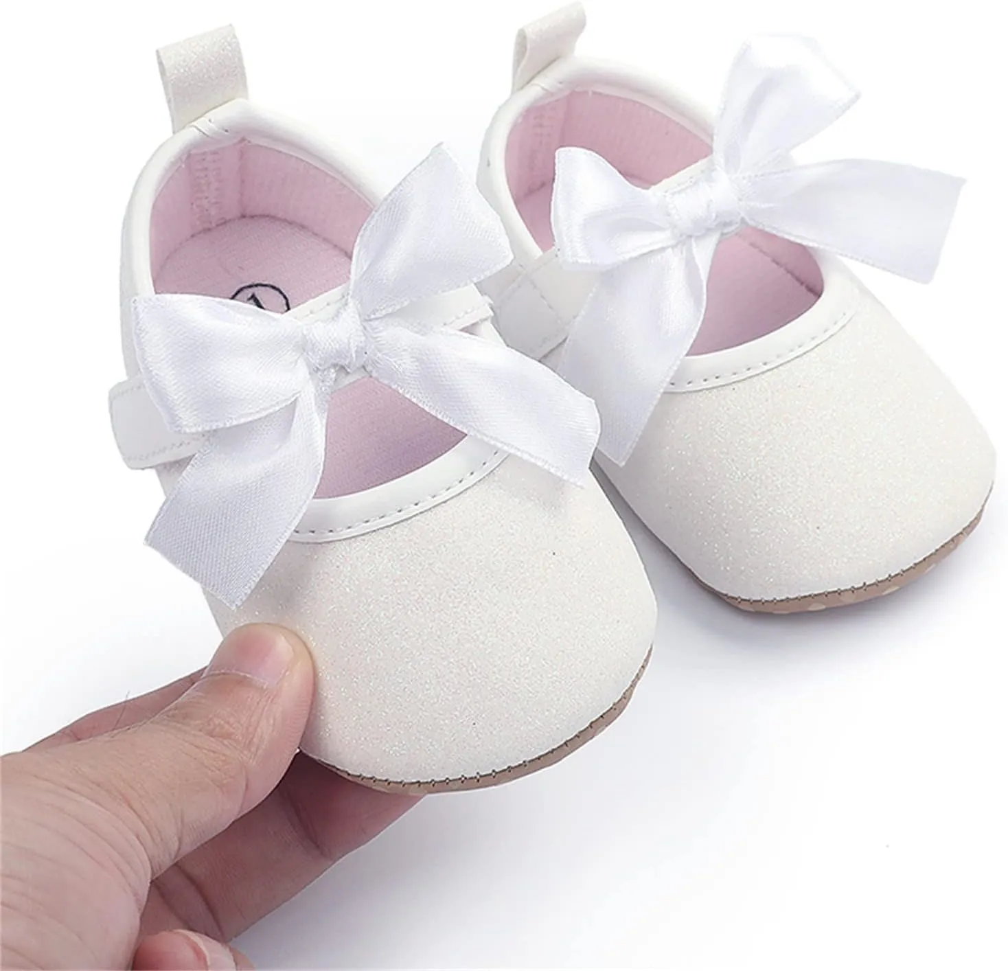 Baby Sneakers Girls Boys Toddler Kids Infant Girls Soild Colour Bowknot Princress Shoes Soft Sole Non-SIip Tennis