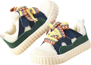 Baby Sneakers with Bow Toddler Baby Girls Slip on Platform Sneaker Walking Shoes Fashion Low-Top Tennis Shoes