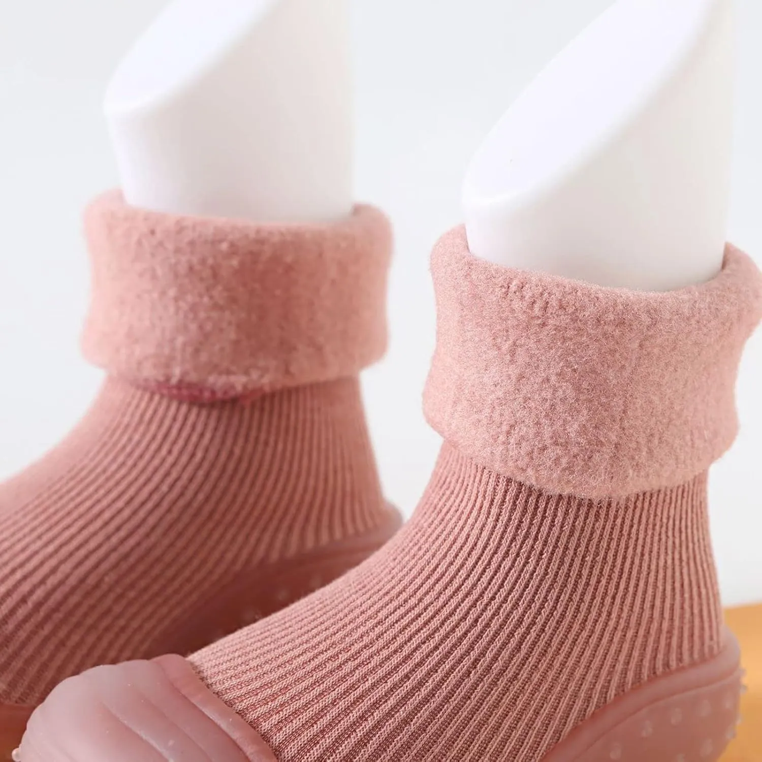 Baby Socks Shoes Soft Soles Spring And Winter Walking Early Education Baby Snow Shoes Socks Solid Baby Girl Booties