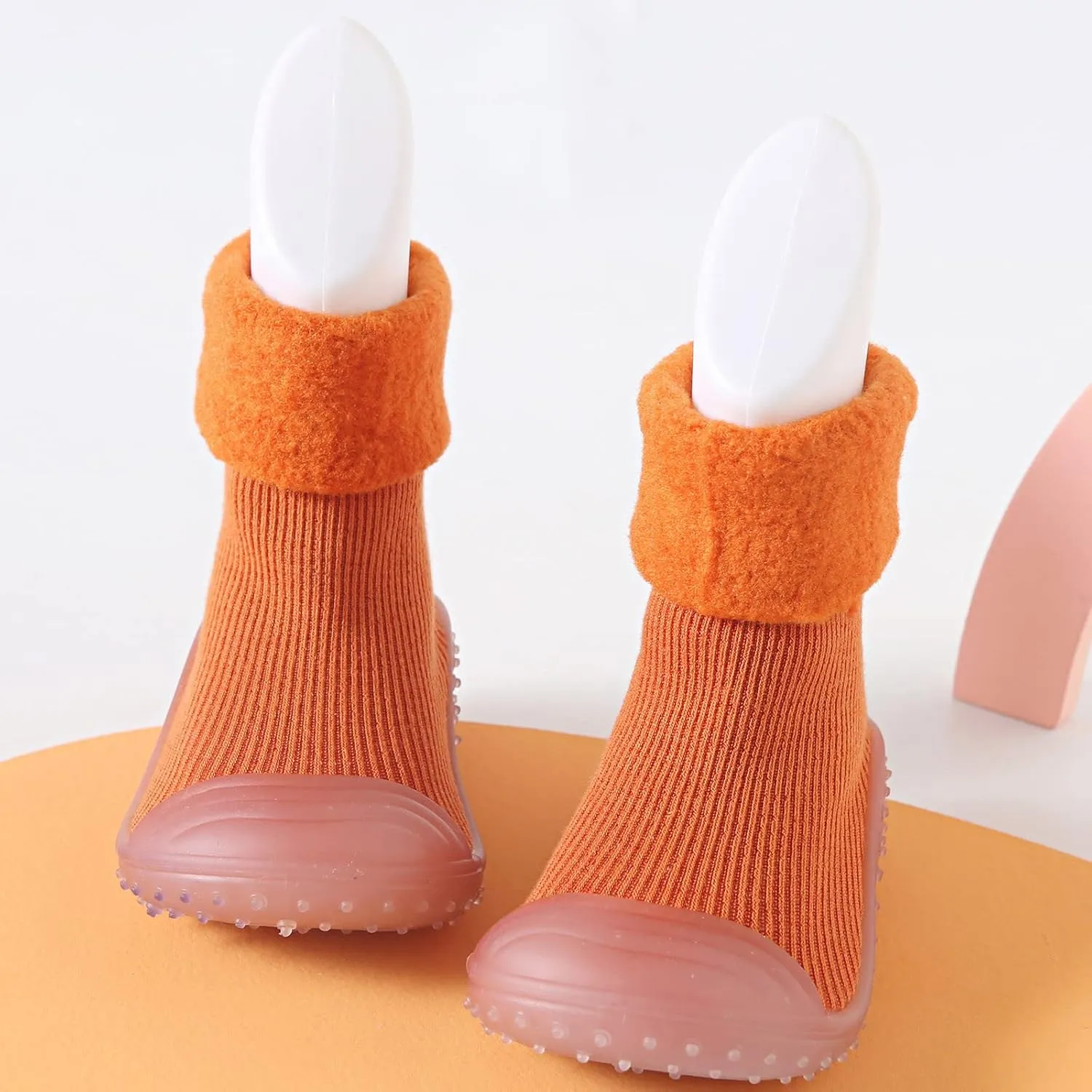 Baby Socks Shoes Soft Soles Spring And Winter Walking Early Education Baby Snow Shoes Socks Solid Baby Girl Booties